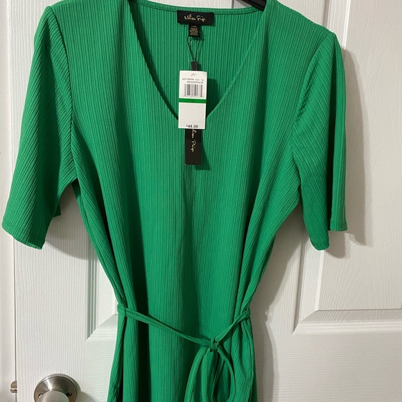 Melissa Paige belted short sleeve top, NWT - Picture 6 of 12